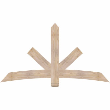 Ekena Millwork Alberta Smooth Timber Gable Bracket, Douglas Fir, 72"W x 39"H x 1 1/2"D x 5 1/2"F, 13/12 Pitch GBW072X39X0206ALB00SDF